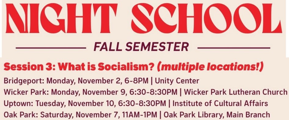 CDSA Socialist Night School – What is Socialism?