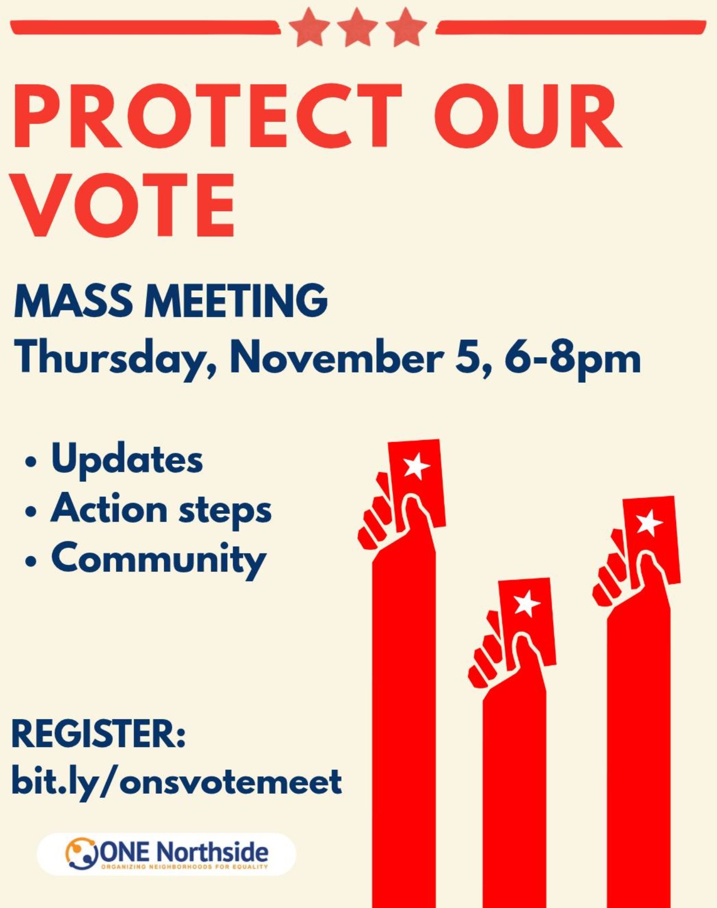 Protect Our Vote Mass Meeting