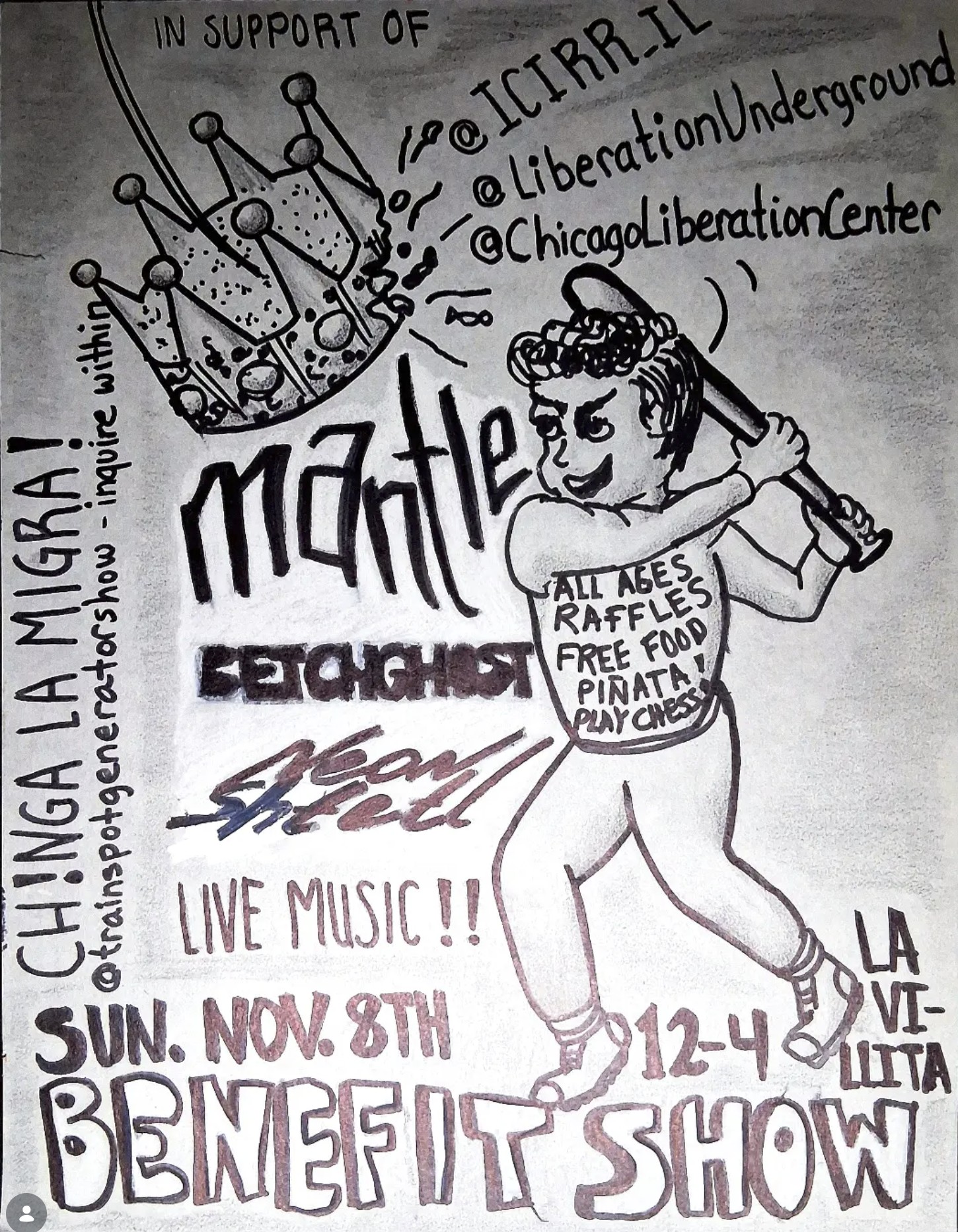 Benefit Show for ICIRR, Liberation Underground & Liberation Center