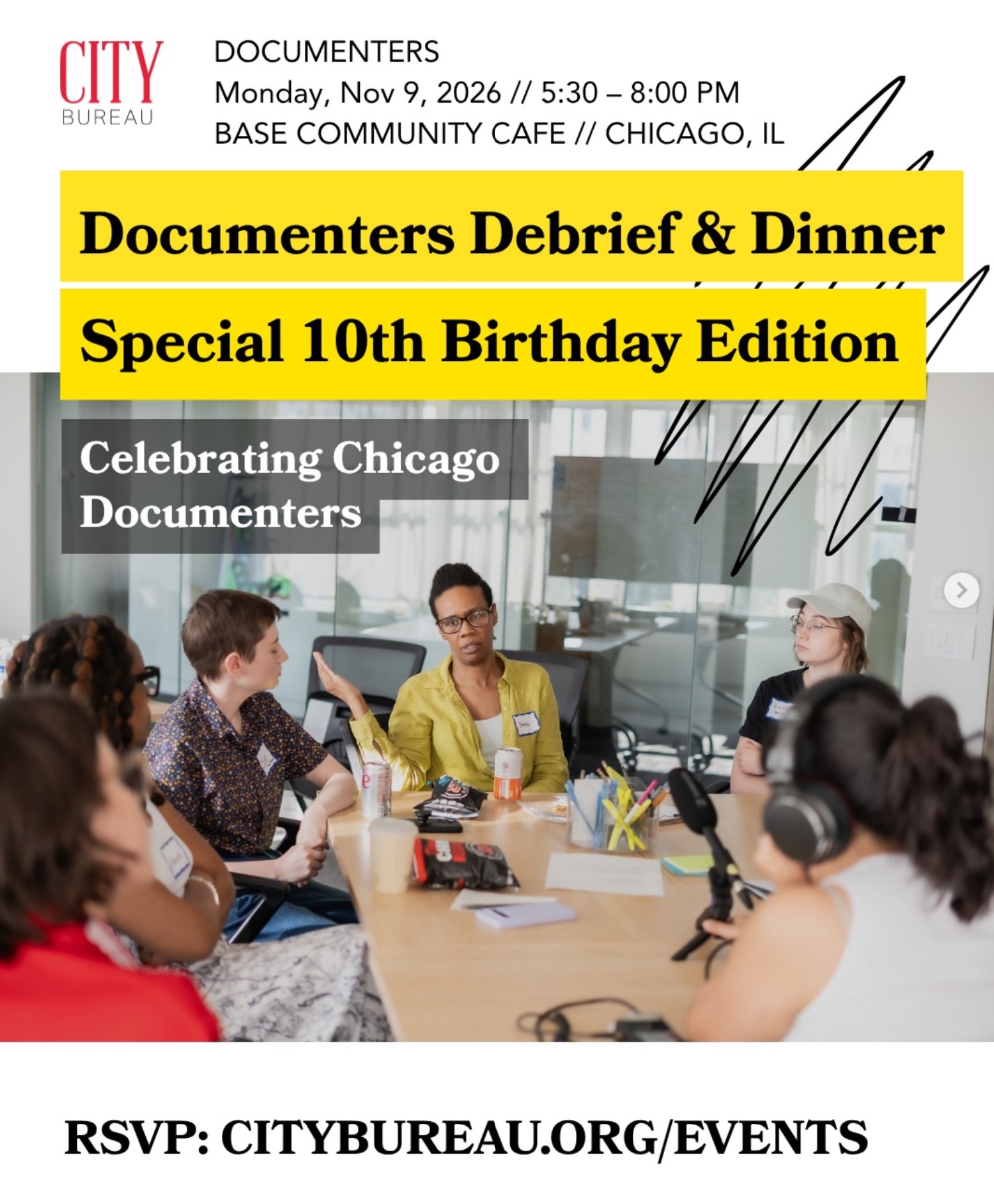 City Bureau Documenters and Debrief Dinner