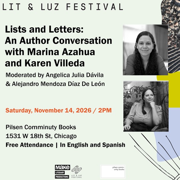 Lists and Letters: An Author Conversation with Marina Azahua and Karen Villeda