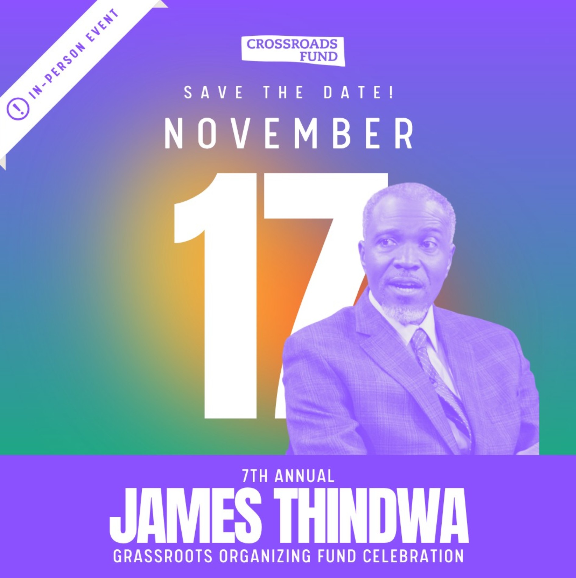 7th annual James Thindwa Grassroots Organizing Fund's Celebration