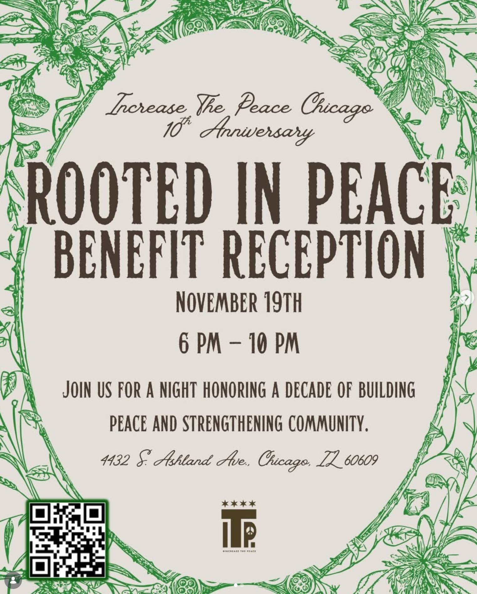 Rooted in Peace Benefit Reception