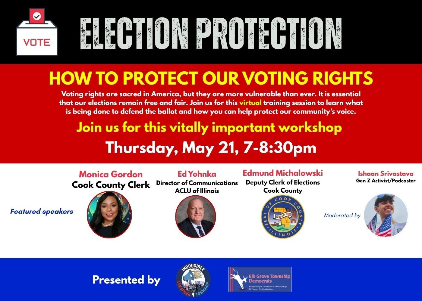 Election Protection—How to Protect our Voting Rights