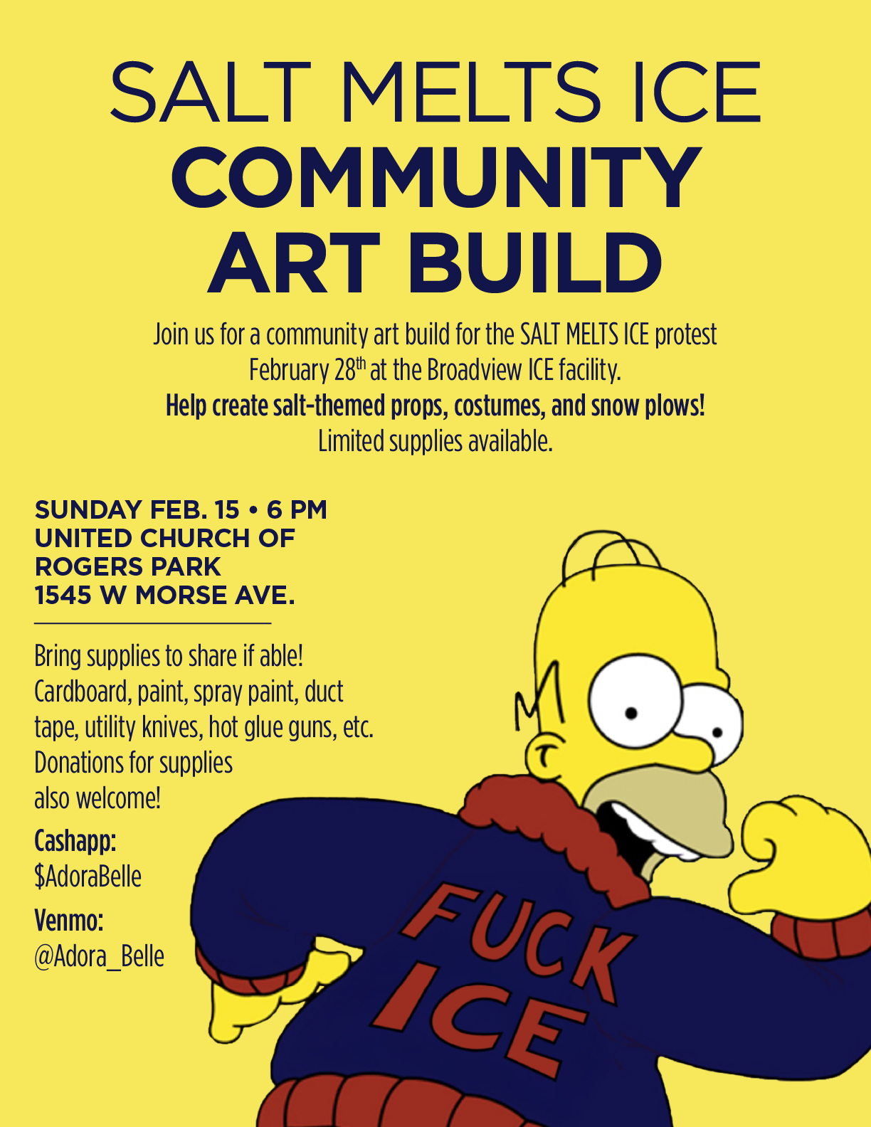 SALT MELTS ICE: Community Art Build
