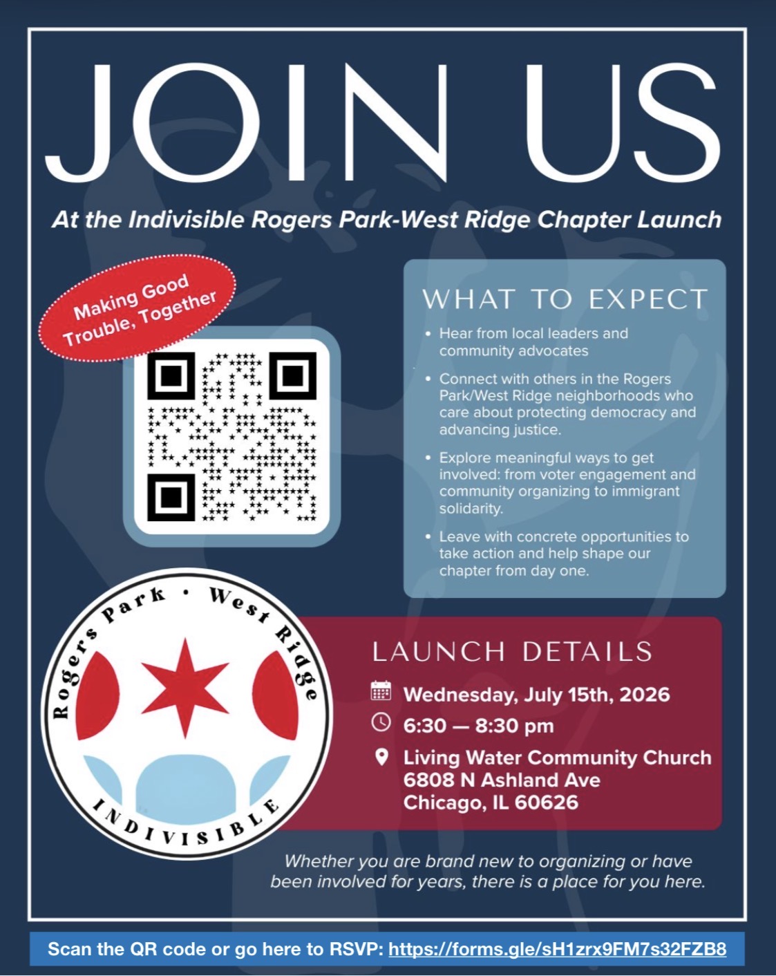Indivisible Rogers Park West Ridge Chapter Launch
