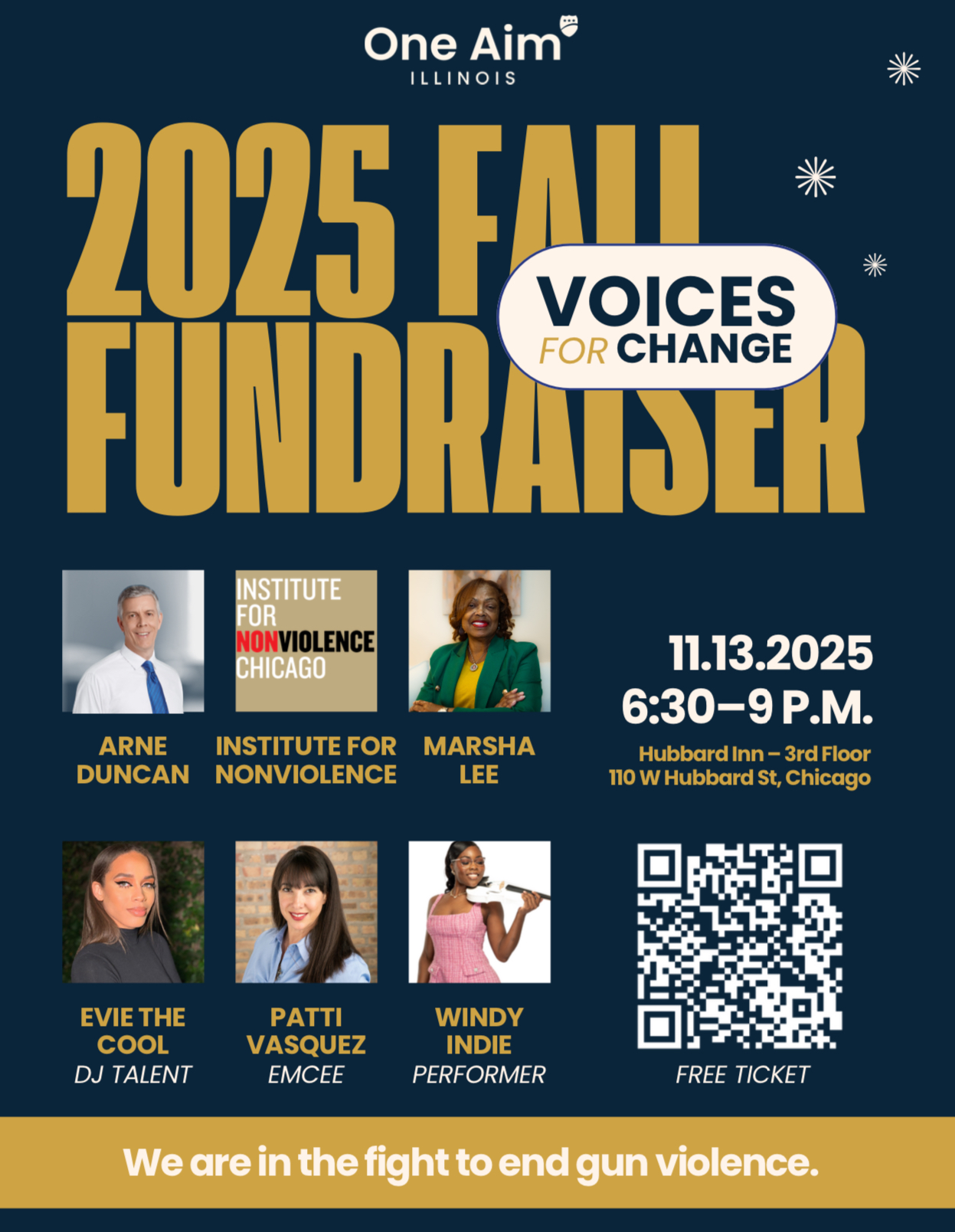 OneAim IL Fall Fundraiser: “Voices for Change”