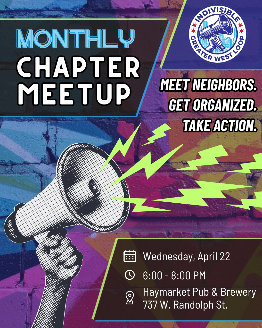 Indivisible Greater West Loop Monthly Chapter Meet-Up