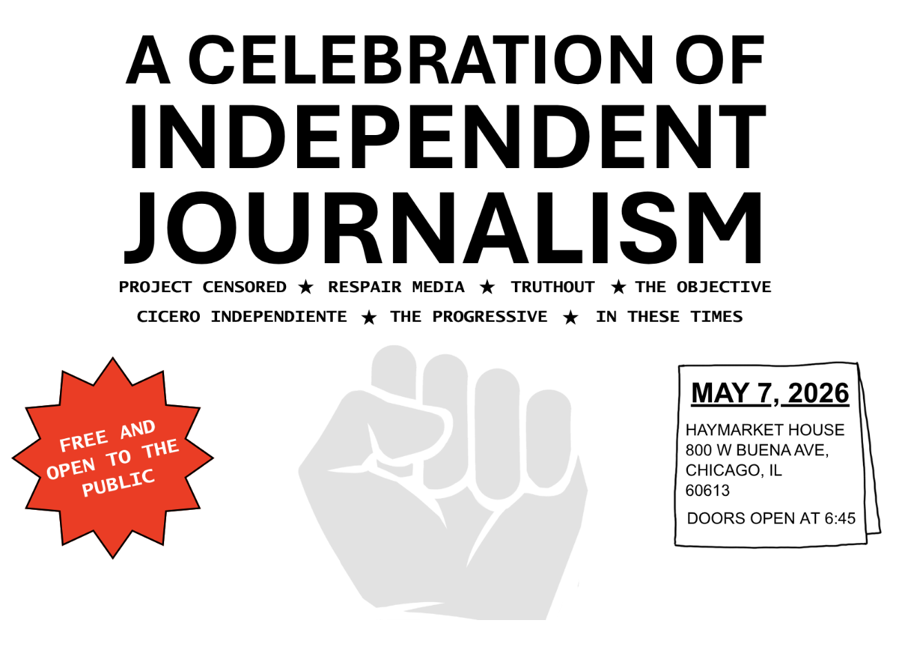 A Celebration Of Independent Journalism