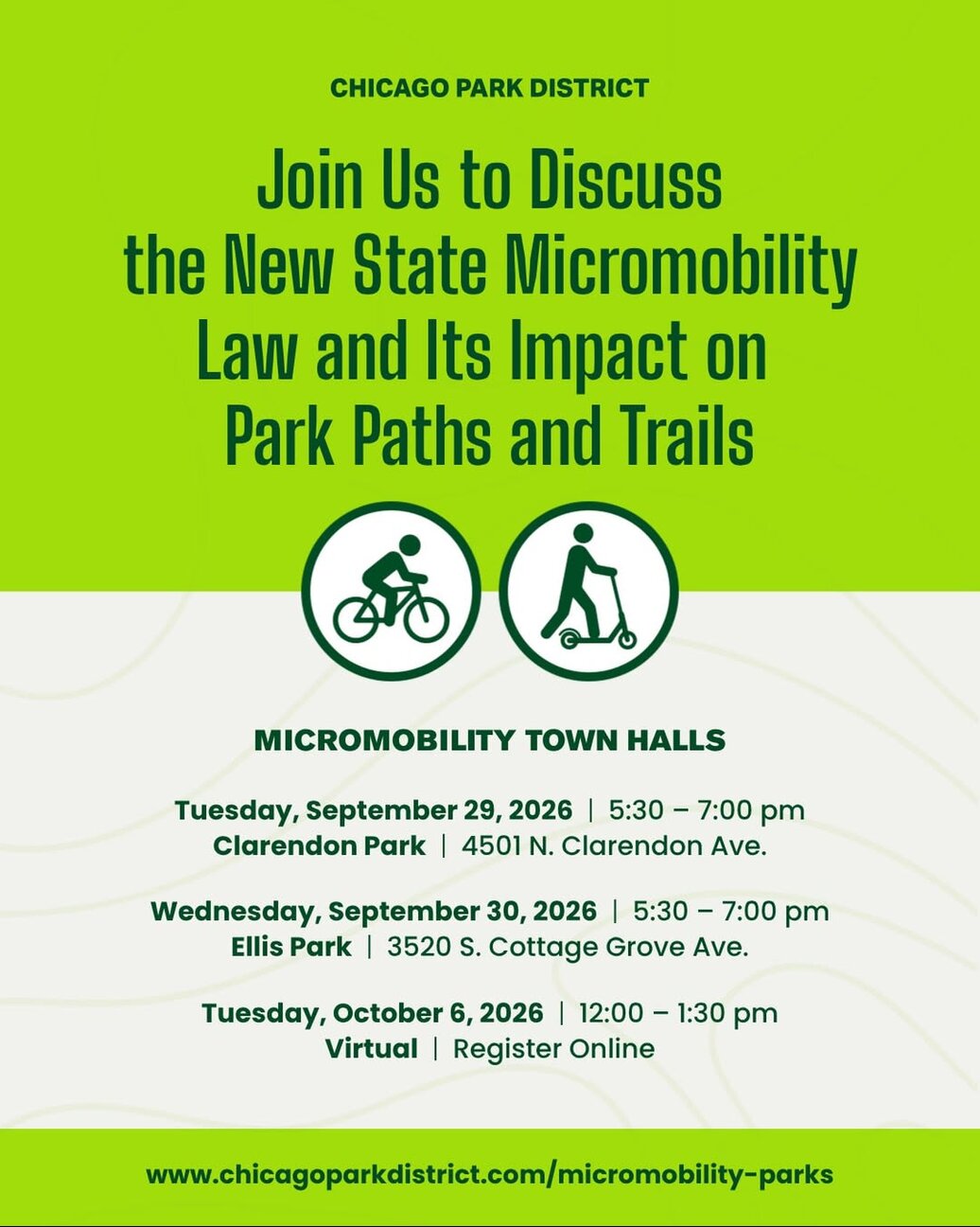 Discuss the state's micromobility law and its impact in parks