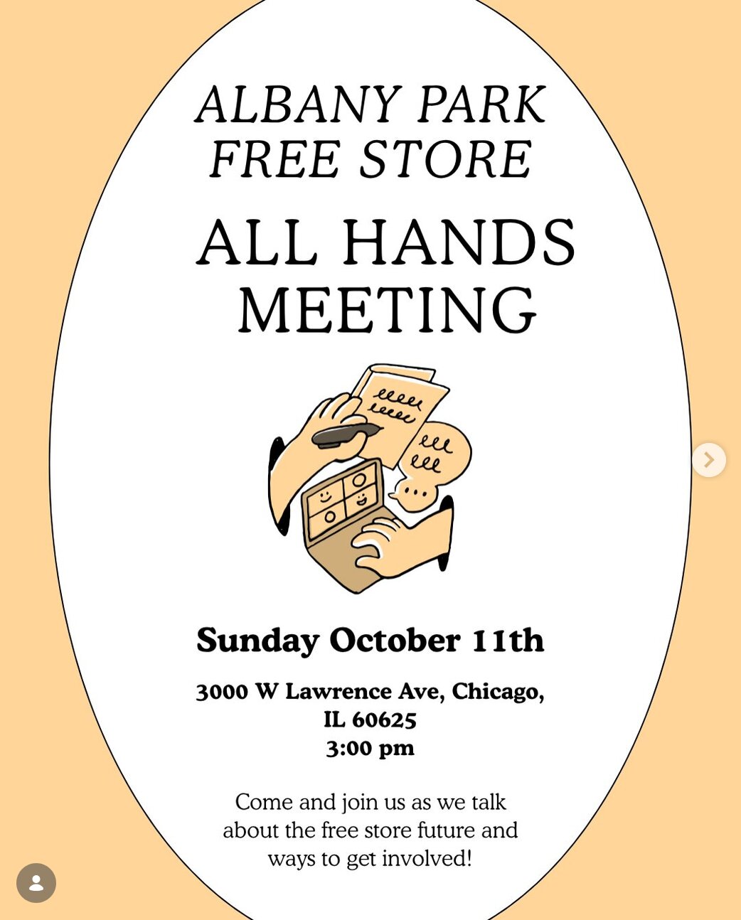 Albany Park Free Store all hands meeting
