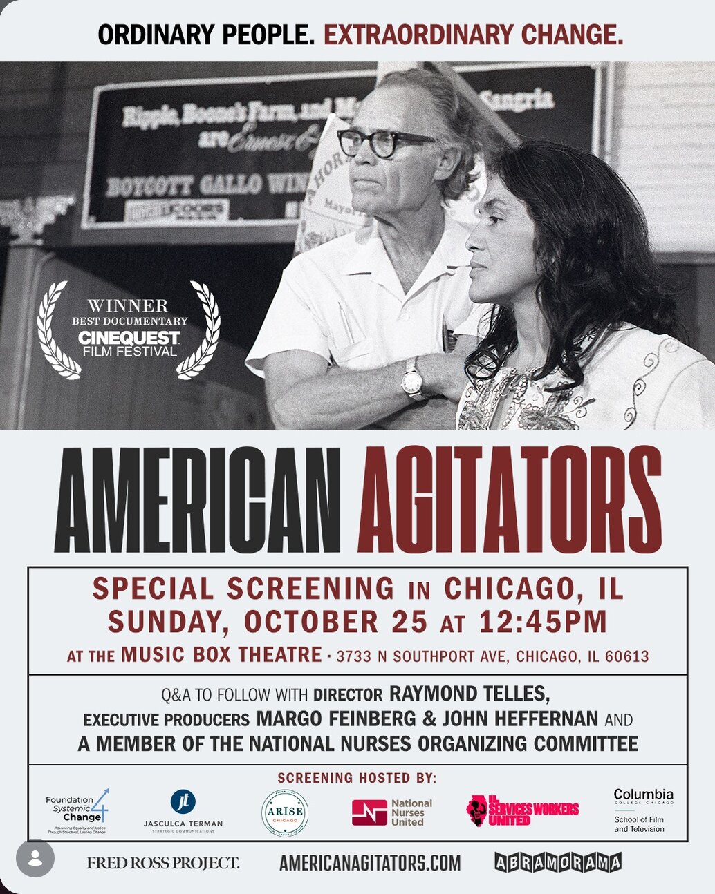 American Agitators film screening