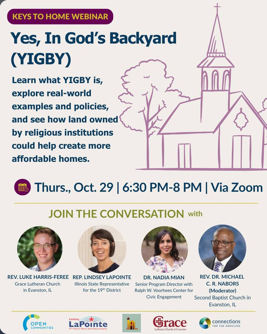 Yes, In God's Backyard webinar on affordable housing