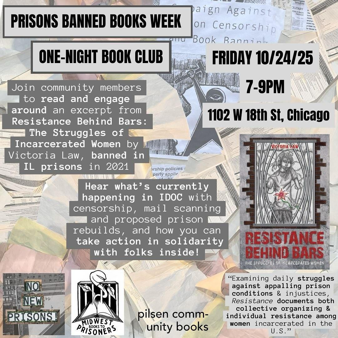 Prison Banned Books Week - One Night Book Club